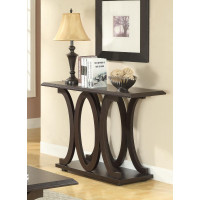 Coaster Furniture 703149 C-shaped Base Sofa Table Cappuccino